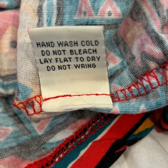 Chance or Fate Dry Goods Boho Beaded Tribal Design Sleeveless Tunic Top Large - Picture 3 of 11